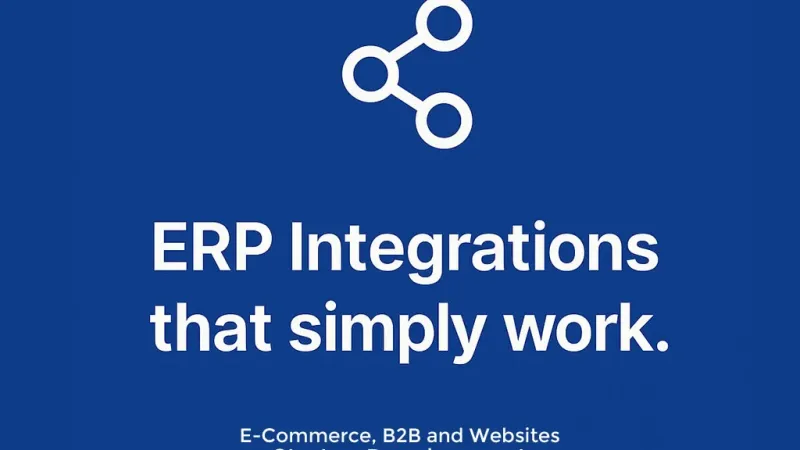 ERP integrations που απλά δουλεύουν.