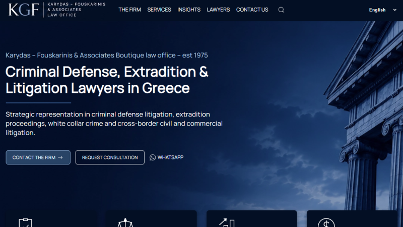 Starten Corporate Website for KGF LAW FIRM